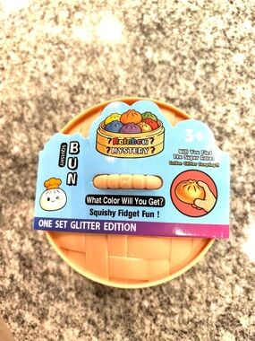 Dumpling Mystery Glitter Bun Squishy Fidget Toy